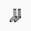 HOMME BERSHKA Chaussettes*Pack 2 chaussettes imprimé damier