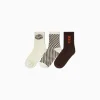 FEMME BERSHKA Chaussettes*Pack 3 chaussettes papillon