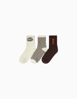 FEMME BERSHKA Chaussettes*Pack 3 chaussettes papillon