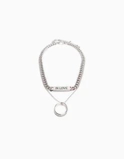 HOMME BERSHKA One Love*Pack 2 colliers bague