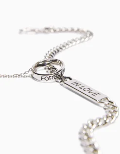 HOMME BERSHKA One Love*Pack 2 colliers bague