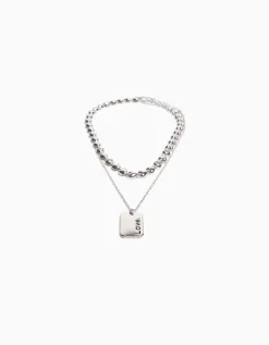 FEMME BERSHKA One Love*Pack 2 colliers cœur