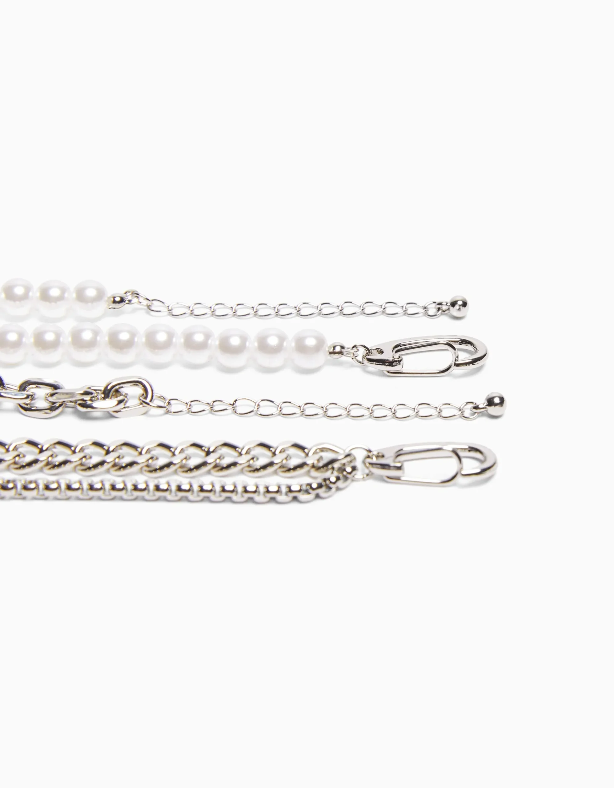 HOMME BERSHKA One Love*Pack 2 colliers cœur perles