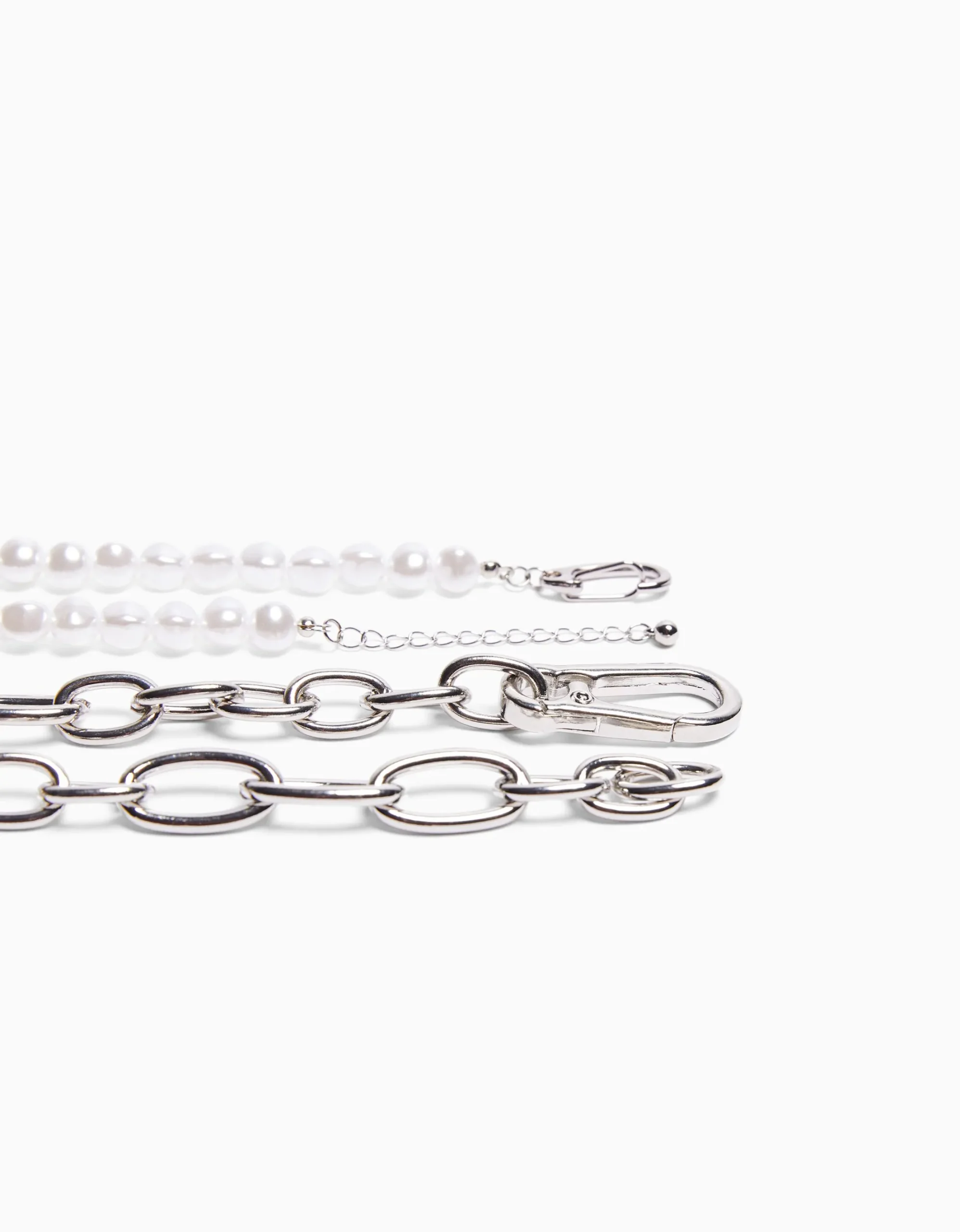 HOMME BERSHKA Tout voir*Pack 2 colliers perles fantaisie et maillons
