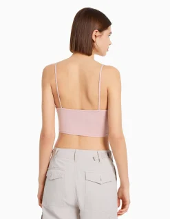 FEMME BERSHKA Packs*Pack 3 crop tops bretelles