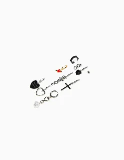 HOMME BERSHKA One Love*Pack 10 paires de boucles d’oreilles love