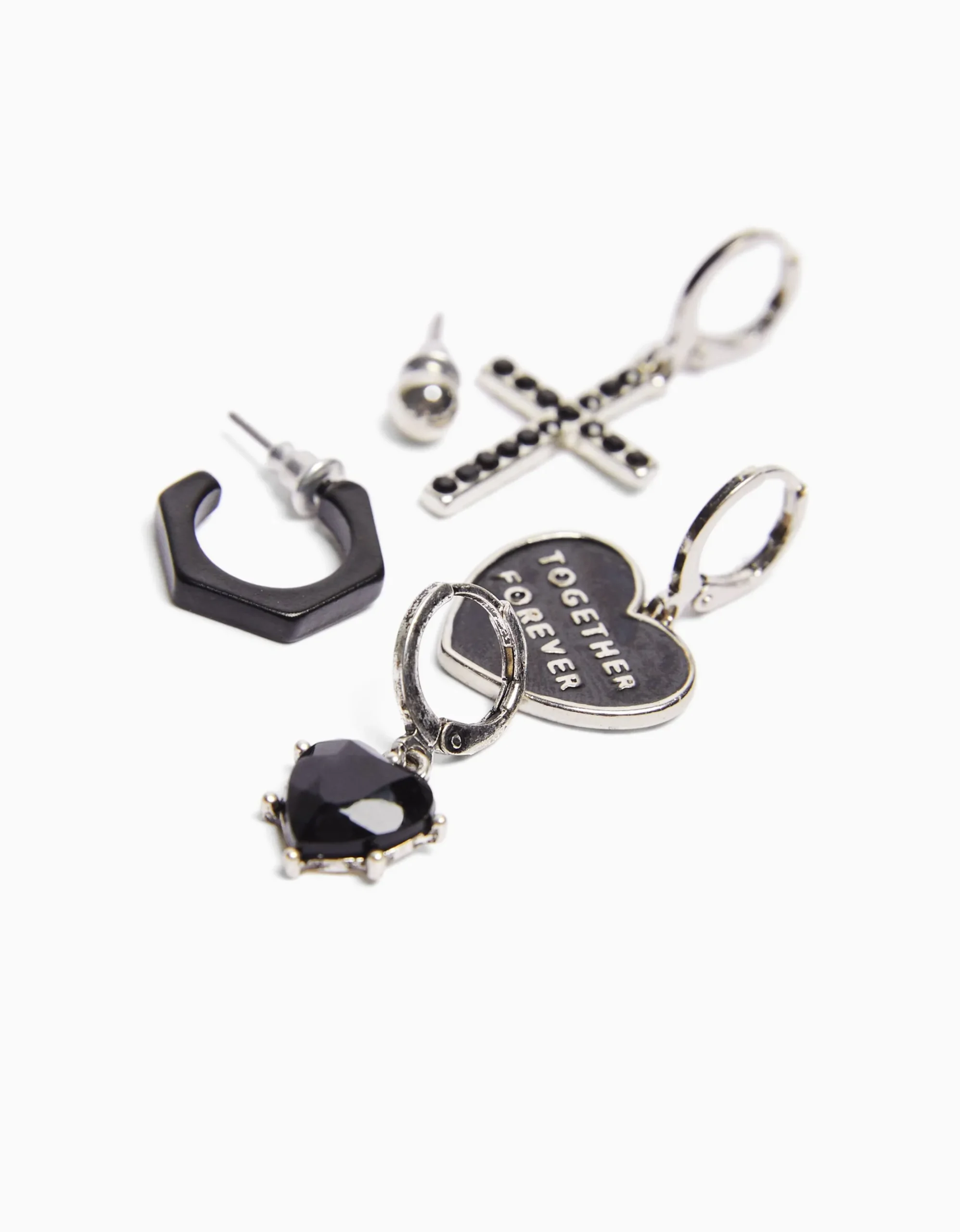 HOMME BERSHKA One Love*Pack 10 paires de boucles d’oreilles love