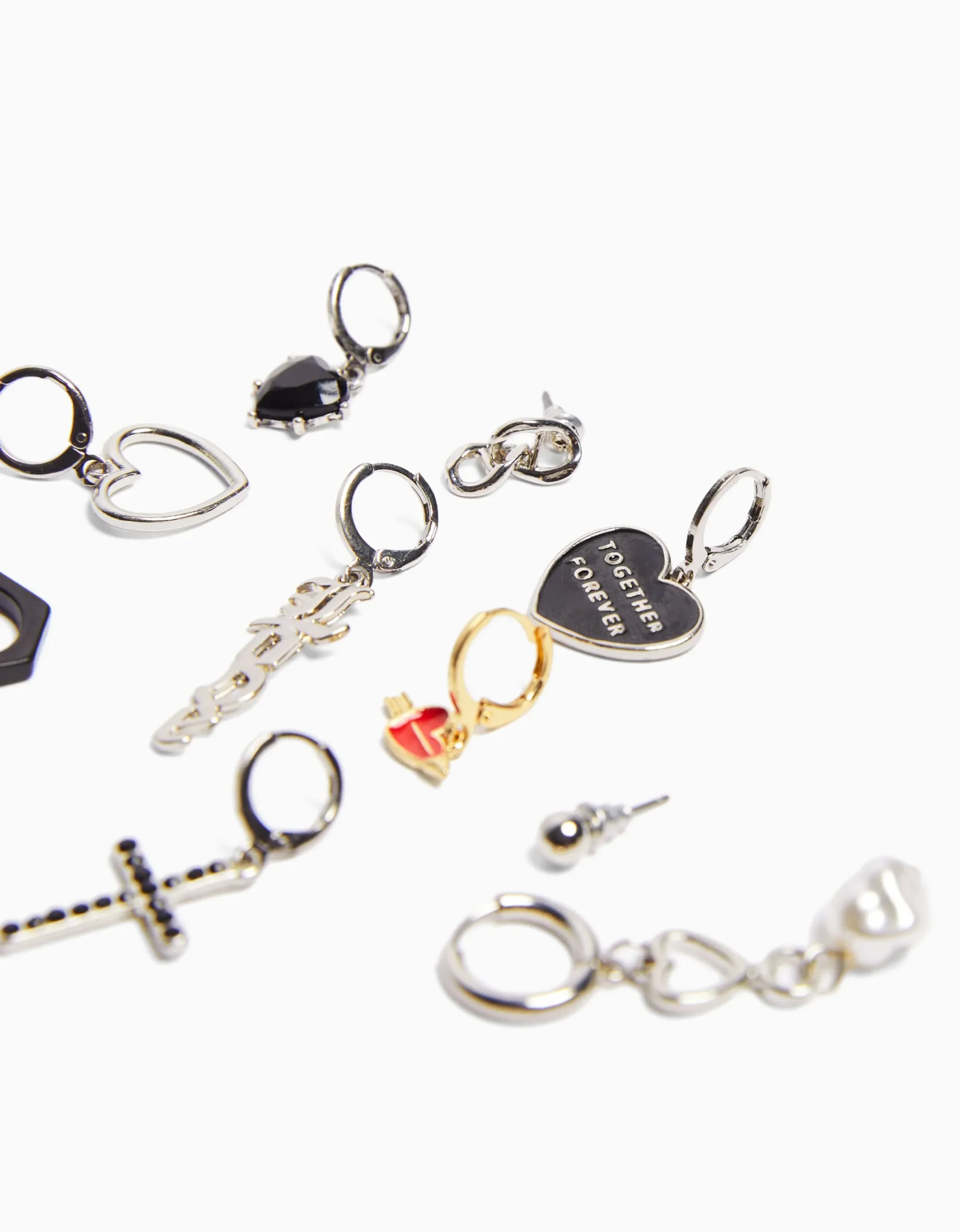 HOMME BERSHKA One Love*Pack 10 paires de boucles d’oreilles love