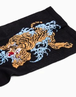 HOMME BERSHKA Chaussettes*Pack 2 paires de chaussettes imprimées