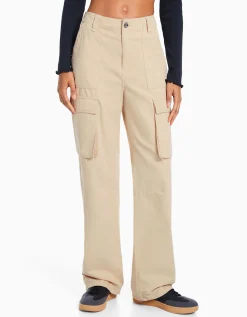 FEMME BERSHKA Pantalons*Pantalon cargo straight
