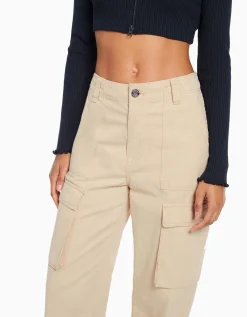 FEMME BERSHKA Pantalons*Pantalon cargo straight