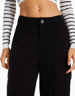 FEMME BERSHKA Pantalons*Pantalon cargo straight