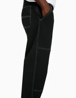 HOMME BERSHKA Vêtements*Pantalon cargo wide coutures contrastes