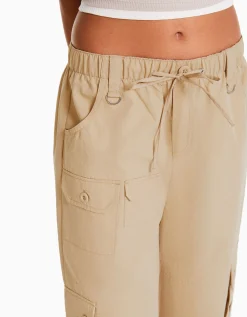 FEMME BERSHKA Pantalons*Pantalon cargo wide leg multipoches