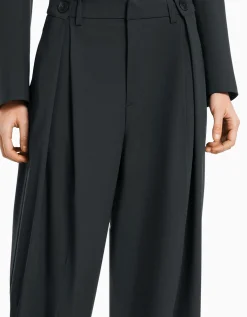 FEMME BERSHKA Pantalons*Pantalon coupe tailleur jambe large