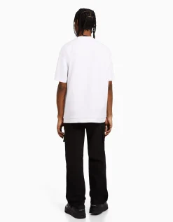 HOMME BERSHKA Pantalons*Pantalon jogger cargo coton