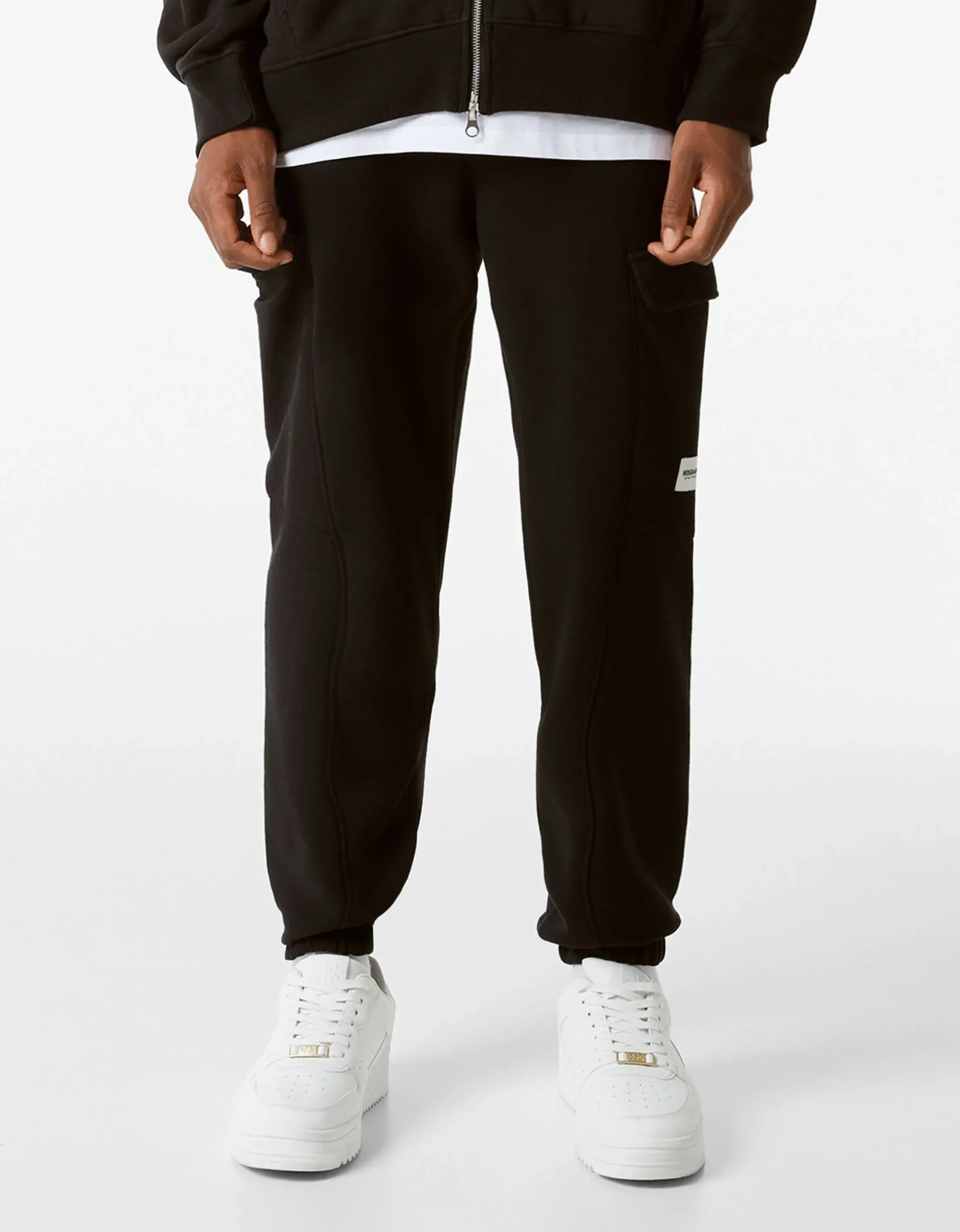 HOMME BERSHKA Pantalons*Pantalon jogger cargo molleton