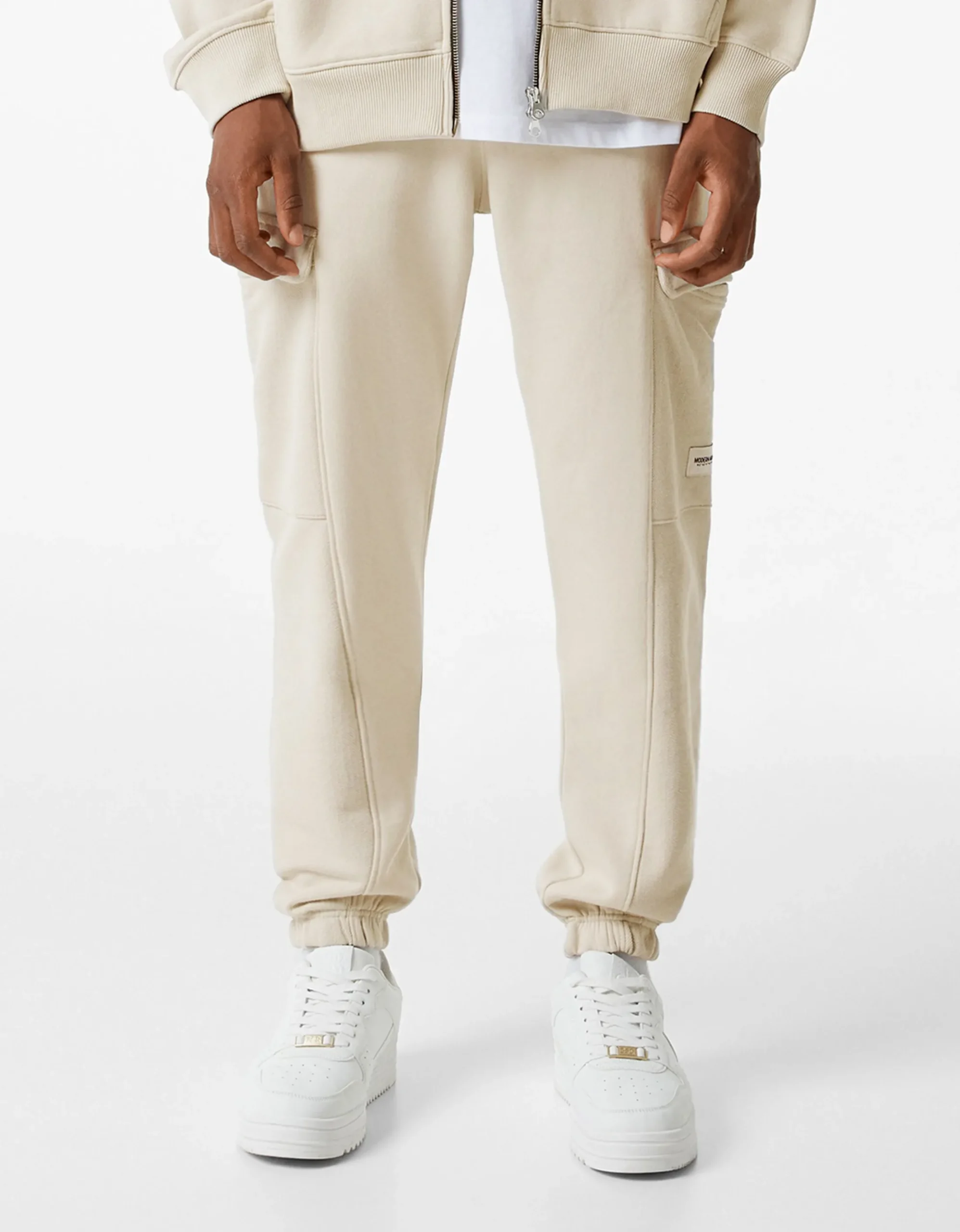 HOMME BERSHKA Vêtements*Pantalon jogger cargo molleton