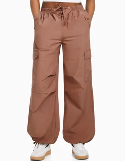 FEMME BERSHKA #bershkastyle*Pantalon jogger cargo parachute