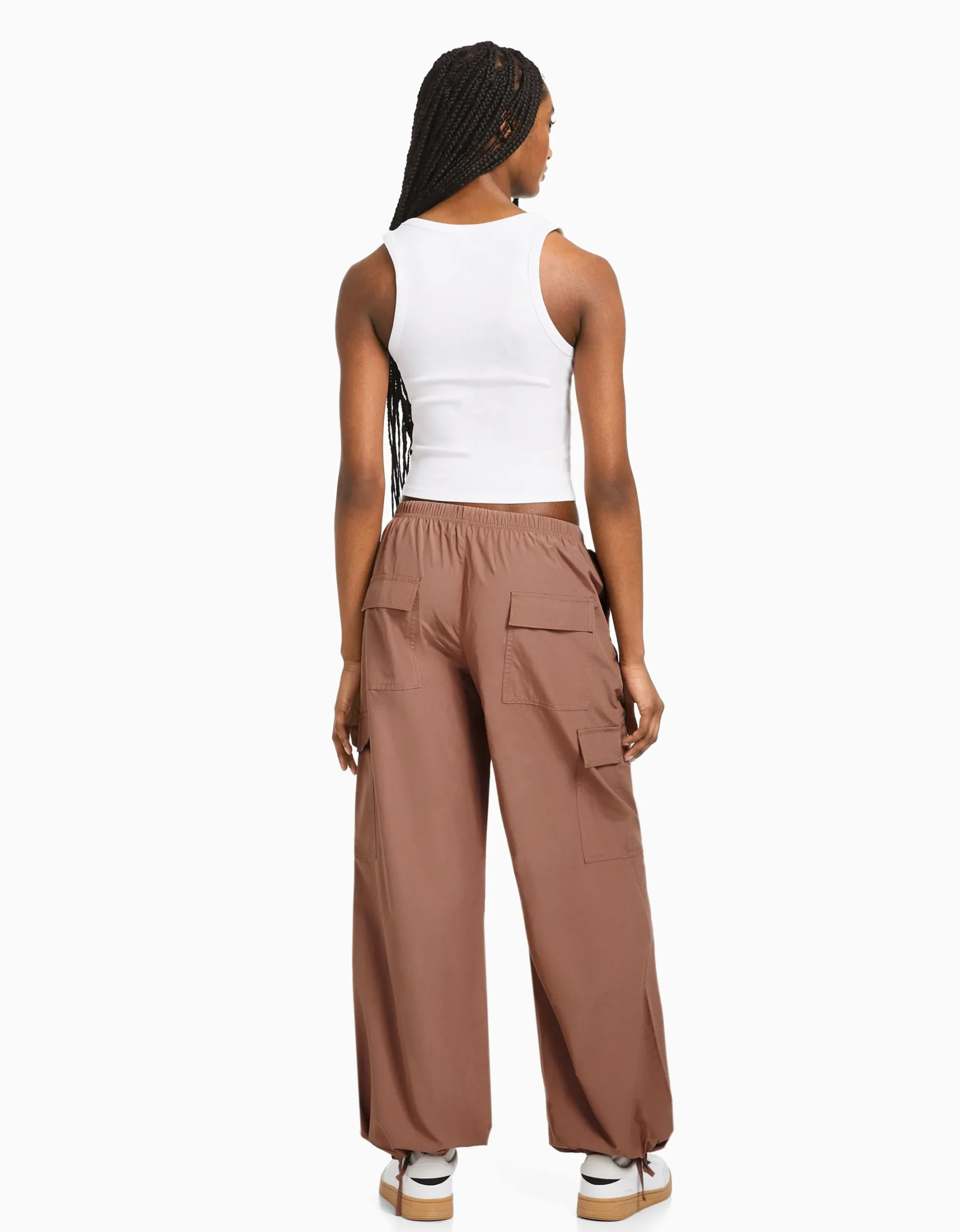FEMME BERSHKA #bershkastyle*Pantalon jogger cargo parachute