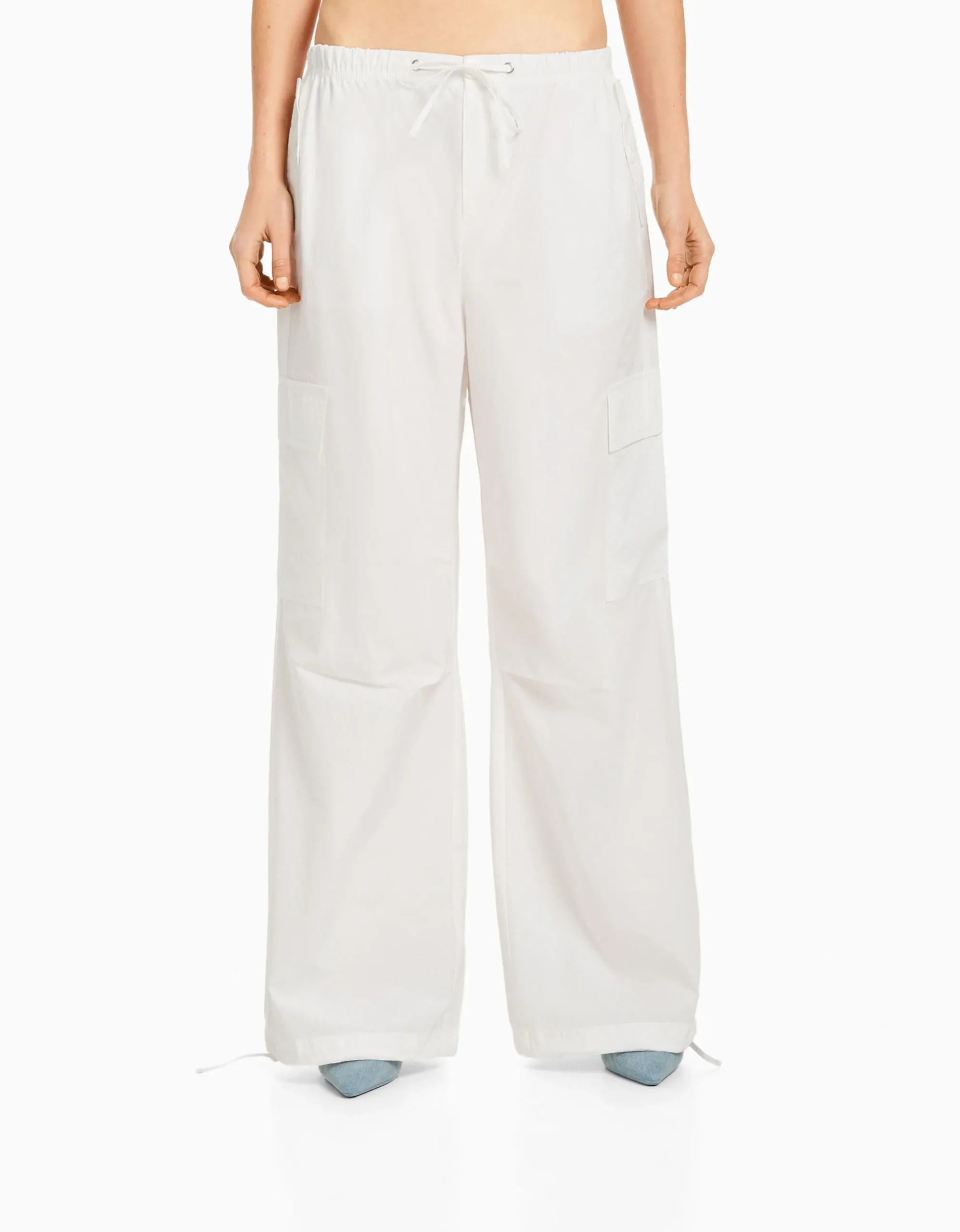 FEMME BERSHKA Vêtements*Pantalon jogger cargo parachute