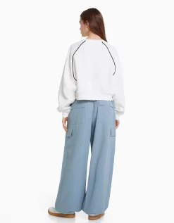 FEMME BERSHKA BSK Teen*Pantalon jogger cargo parachute