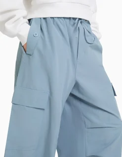 FEMME BERSHKA BSK Teen*Pantalon jogger cargo parachute
