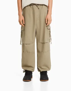 HOMME BERSHKA Vêtements*Pantalon jogger coton brodé