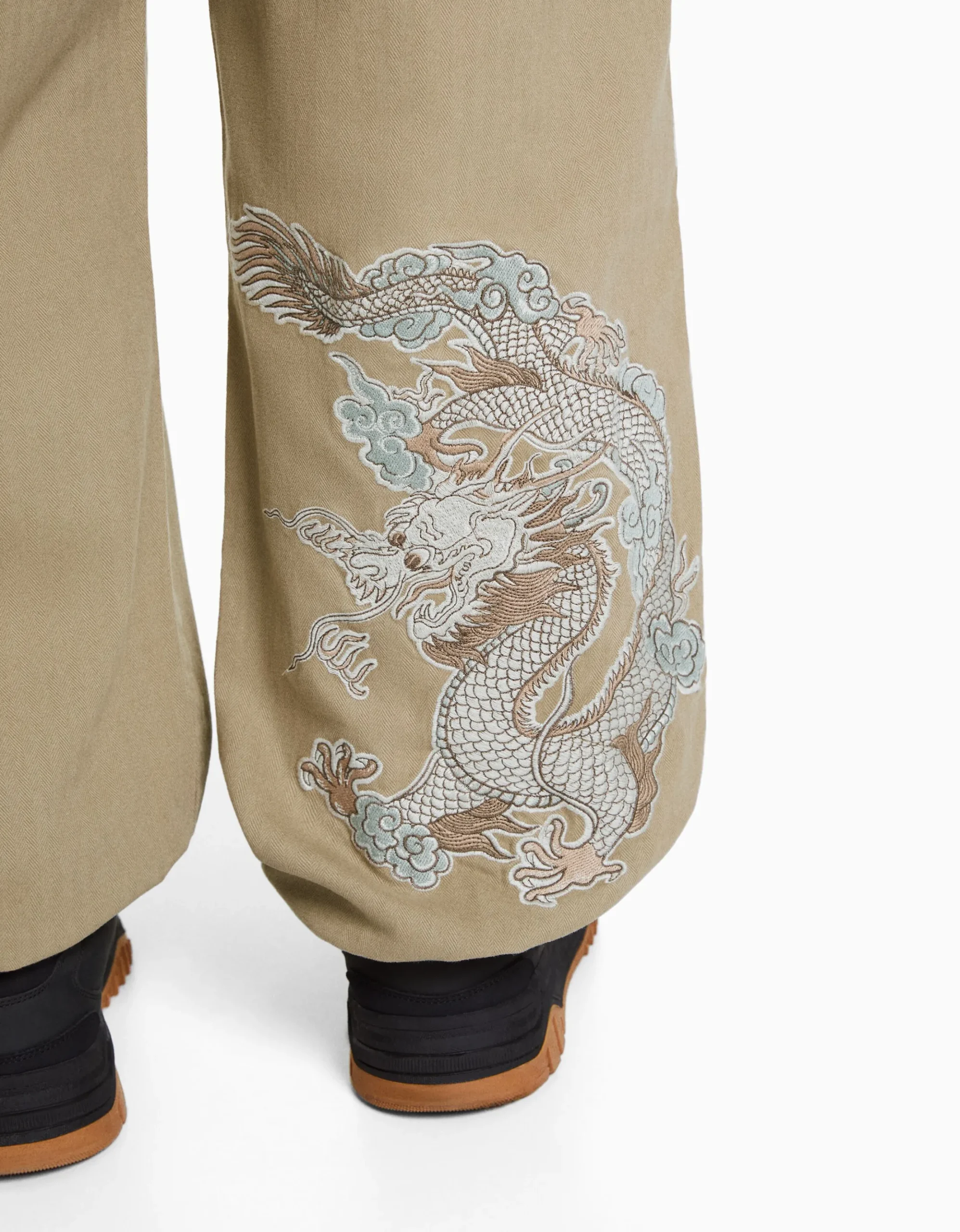 HOMME BERSHKA Vêtements*Pantalon jogger coton brodé
