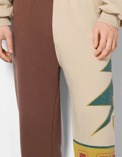 HOMME BERSHKA Pantalons et jeans*Pantalon jogger imprimé racing
