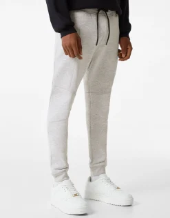 HOMME BERSHKA Pantalons et jeans*Pantalon jogger molleton découpes