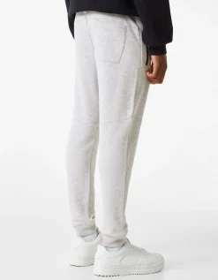 HOMME BERSHKA Pantalons et jeans*Pantalon jogger molleton découpes