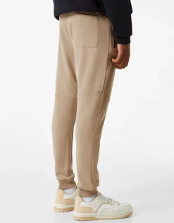 HOMME BERSHKA Pantalons et jeans*Pantalon jogger molleton découpes