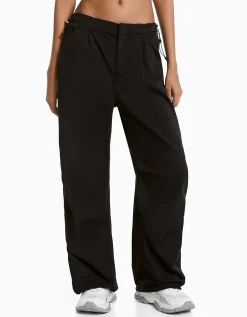 FEMME BERSHKA Pantalons*Pantalon jogger parachute loose fit