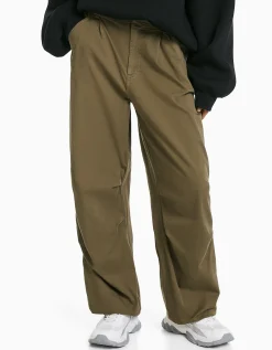 FEMME BERSHKA Pantalons*Pantalon jogger parachute loose fit