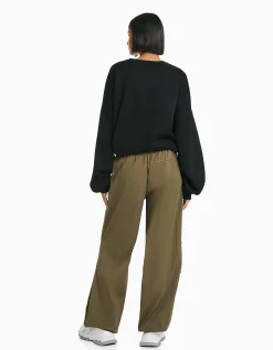 FEMME BERSHKA Pantalons*Pantalon jogger parachute loose fit