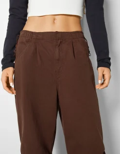 FEMME BERSHKA Pantalons*Pantalon jogger parachute loose fit