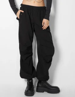 FEMME BERSHKA Pantalons*Pantalon jogger parachute nylon