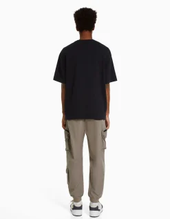 HOMME BERSHKA Pantalons*Pantalon jogger technique multifonction