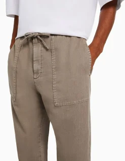 HOMME BERSHKA Pantalons*Pantalon loose rustique