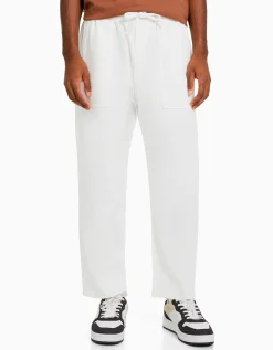 HOMME BERSHKA Pantalons*Pantalon loose rustique