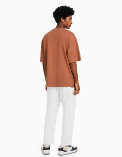 HOMME BERSHKA Pantalons*Pantalon loose rustique
