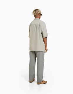 HOMME BERSHKA Pantalons*Pantalon loose rustique