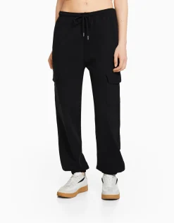 FEMME BERSHKA Pantalons*Pantalon molleton poches