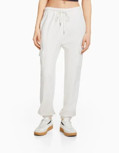 FEMME BERSHKA Pantalons*Pantalon molleton poches