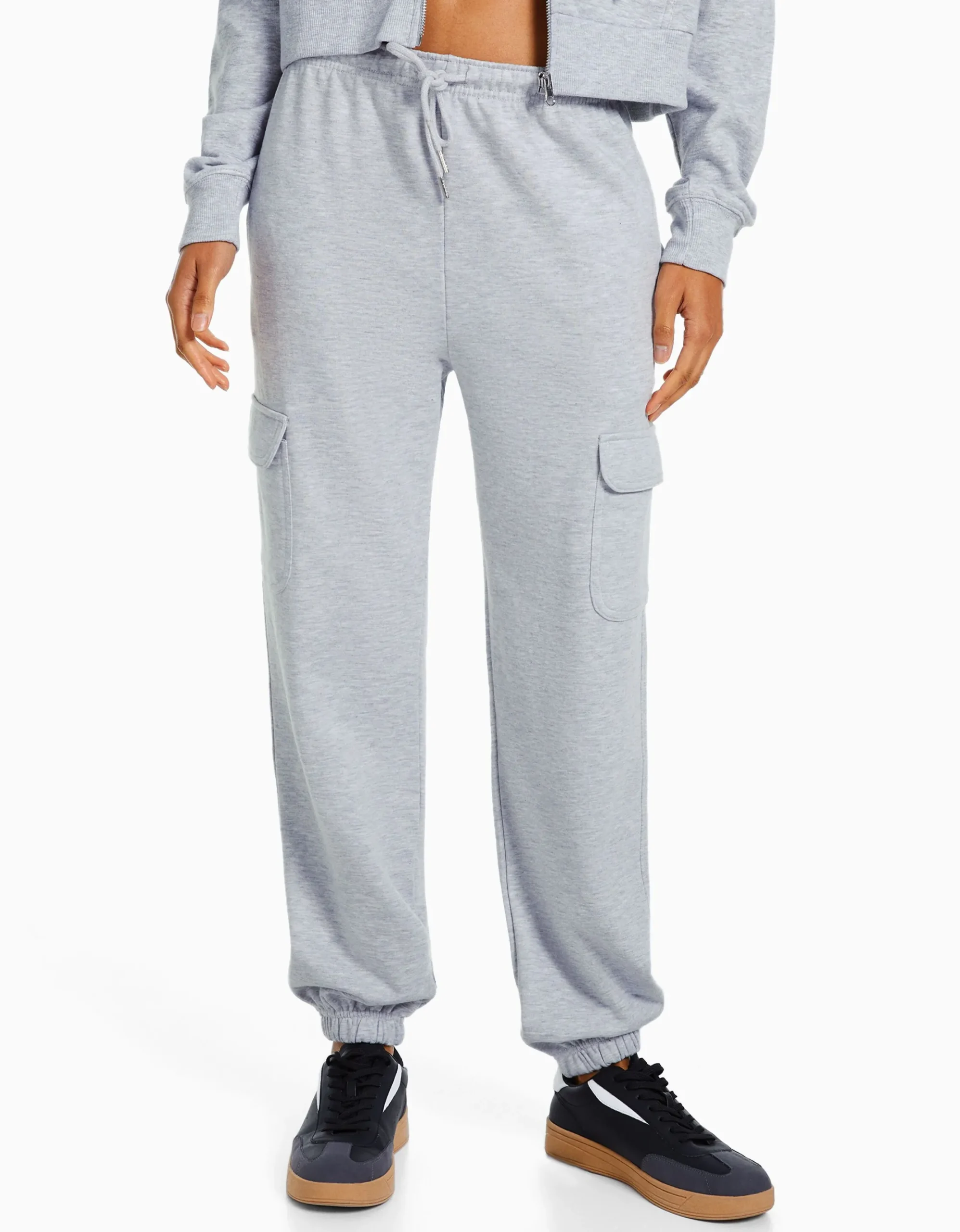 FEMME BERSHKA Survêtement*Pantalon molleton poches