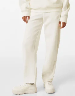 FEMME BERSHKA Pantalons*Pantalon molleton wide leg