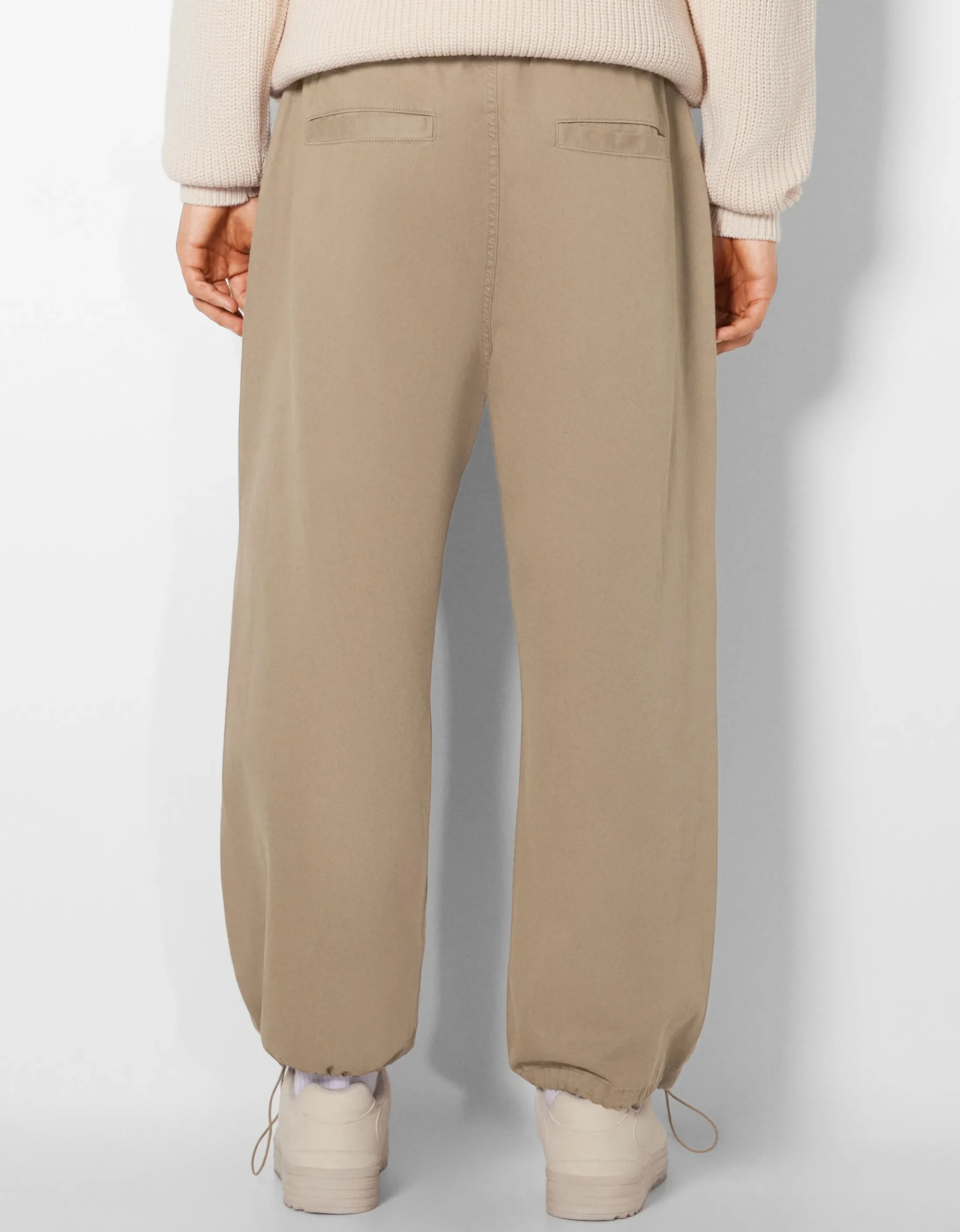 HOMME BERSHKA Pantalons*Pantalon parachute coton