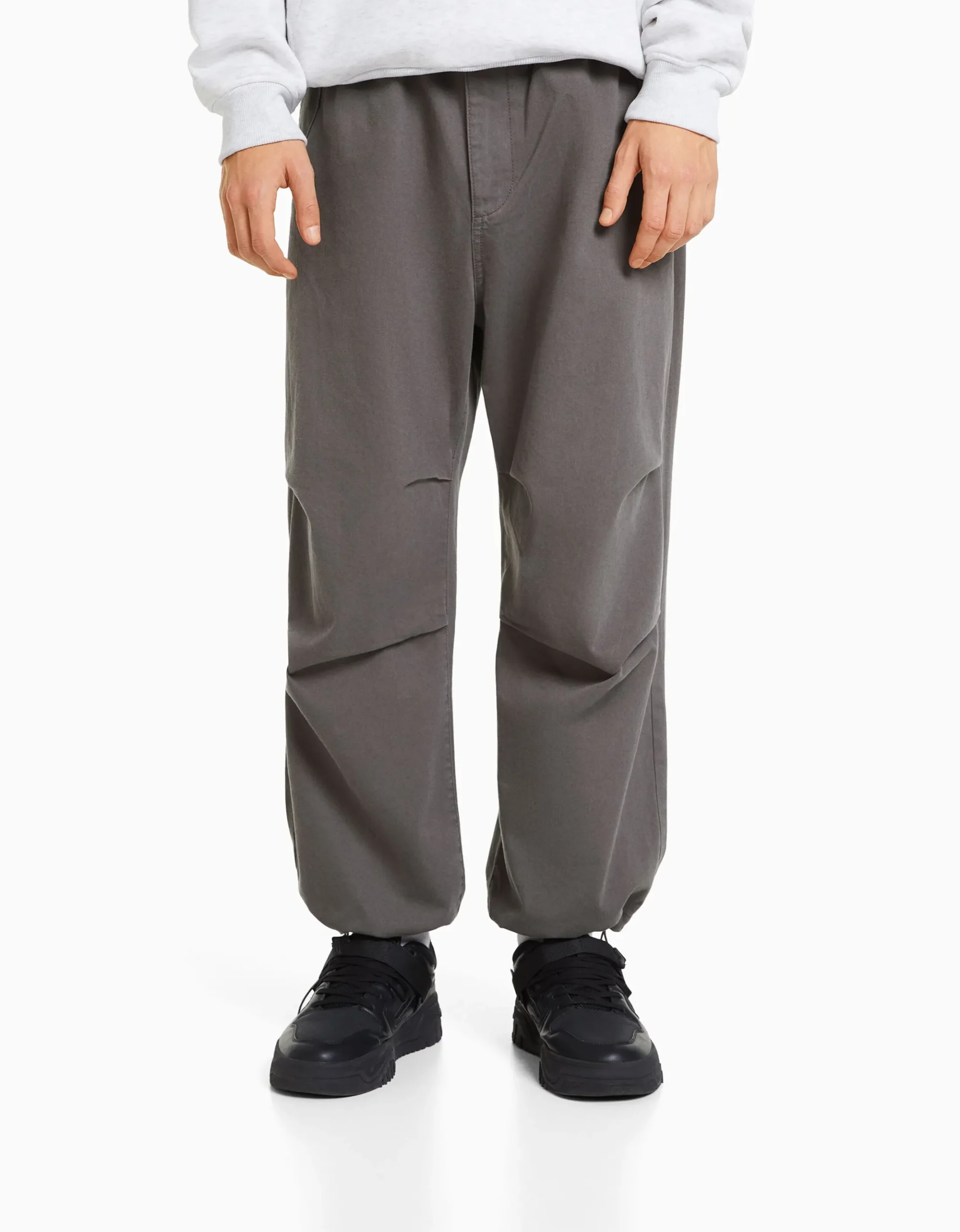 HOMME BERSHKA Vêtements*Pantalon parachute coton