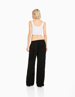 FEMME BERSHKA Vêtements*Pantalon parachute nylon